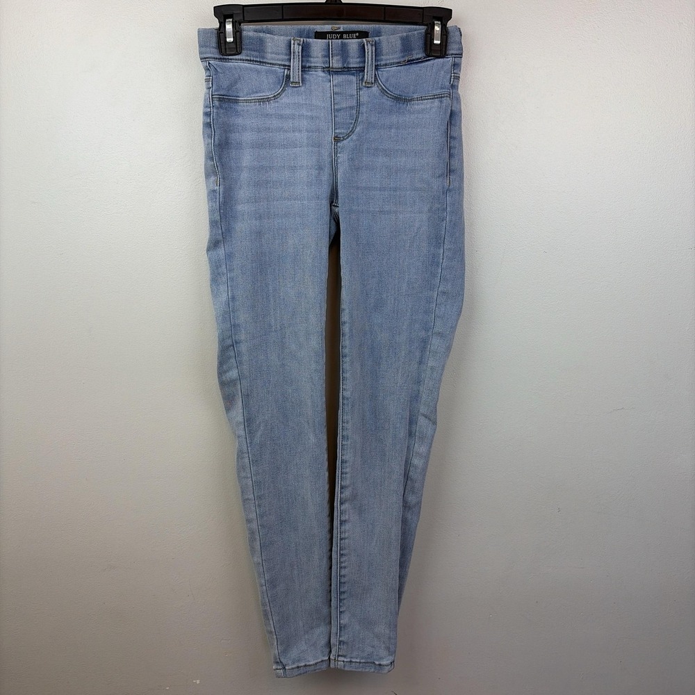 Judy Blue Jeans Womens 0/24 Light Wash Mid Rise Skinny Pull On Stretch Denim